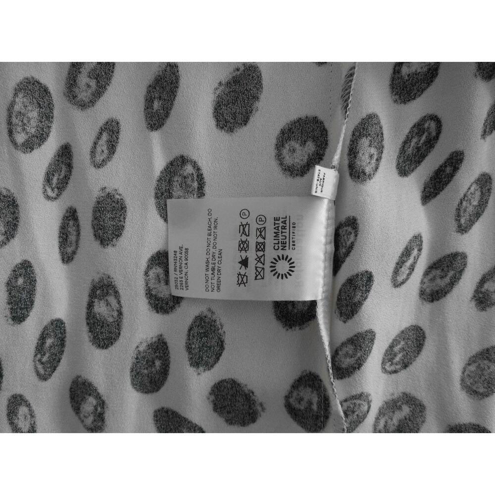 A6 NWoT REFORMATION Green Spot Print Square Neckline Hilda Midi Dress Size 6 - Picture 7 of 7